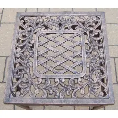 Mississippi 17" Outdoor Cast Aluminum Square Table - Oakland Living