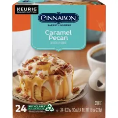 Cinnabon Caramel Pecan Medium Roast Coffee Keurig - K-Cup Pods 24ct