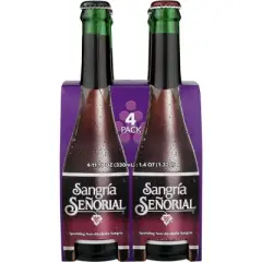 Senorial Sangria Beverage - Case of 6 - 4 bottles/11.16 fl oz.