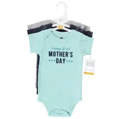 Hudson Baby Infant Boy Cotton Bodysuits, Boy Mothers Day