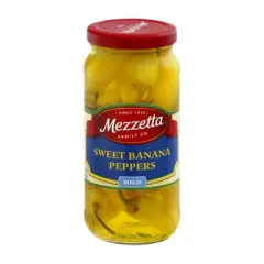 Mezzetta Sweet Banana Peppers Mild - Case of 6/16 oz