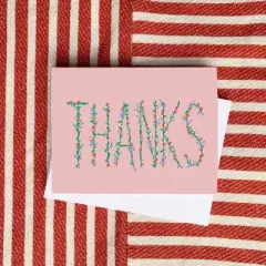 Thank You Greeting Card Pack (3ct) "Thanks Pink" by Ramus & Co