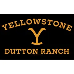 Men's Yellowstone Large Dutton Ranch Brand T-Shirt