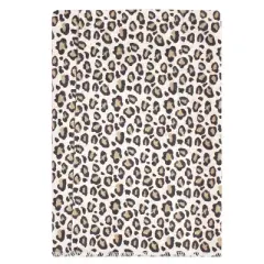 Hudson Baby Infant Girl Cotton Flannel Burp Cloths 7pk, Leopard, One Size