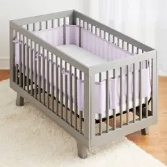 BreathableBaby Breathable Mesh Crib Liner - Classic Collection - Lavender