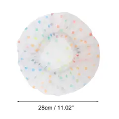 Unique Bargains Women's Dots Pattern Shower Cap Assorted Color 1 Pc