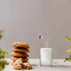 Nevlers Square Airtight Swing Top Bottles - Glass 8.5oz (6pk)