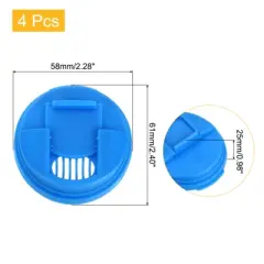 Unique Bargains Reusable Plastic Can Lids Fit Standard Size for Soda Beverage Beer 4 Pcs