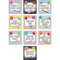 Teacher Created Resources Cool for School Positive Sayings Accents 30/Pack 3 Packs/Bundle