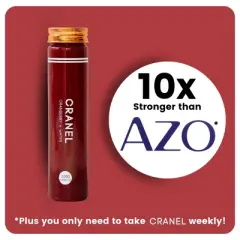 CRANEL UTI Support Cranberry Elixir 1X Bottle (Week Supply) Antibiotic-Free 3K Cranberries, 500mg PACs, No Added Sugar