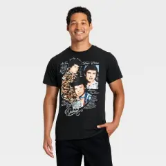 Latino Heritage Month Adult Graphic Juan Gabriel Short Sleeve T-Shirt - Black