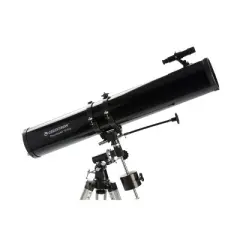 Celestron PowerSeeker 114EQ Telescope with Basic Smartphone Adapter - Black