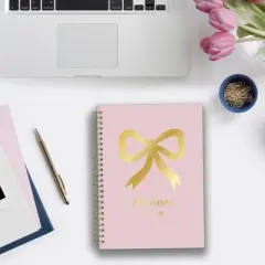 Blue Sky 5.875"x8.625" 2025-2026 Weekly/Monthly Wirebound Planner Printed Keke Pink Bow