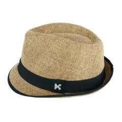 Kenny K Fedora Hat with Black Trim