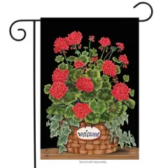 Briarwood Lane Garden Flag 12x18 For Outdoor Welcome Geraniums Summer For Summer Garden Flag Flags For Outside