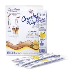 Crystal Light On-The-Go Sugar-Free Iced Tea Drink Mix - 30pk