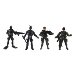 Ready! Set! Play! Link Special Force Army SWAT Soldiers Action Figures With Tool And Accessories - Pack of 12