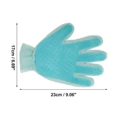 Unique Bargains Five Finger Pet Grooming Glove 1 Pc