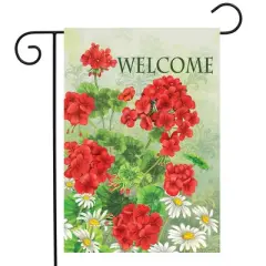 Briarwood Lane Garden Flag 12x18 For Outdoor Red Geraniums Summer For Summer Garden Flag Flags For Outside