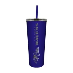 NFL Baltimore Ravens 24oz Skinny Tumbler with Straw