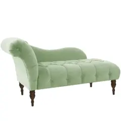 Chaise Lounge in Lulu Sage Green - Skyline Furniture