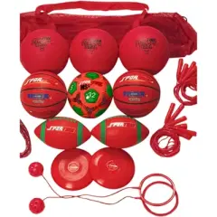 Sportime Recess Pack, Red, Grade 4, Set of 20