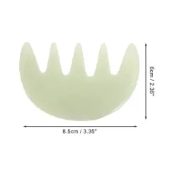 Unique Bargains Five-tooth Head Massage Comb Green 1 Pc