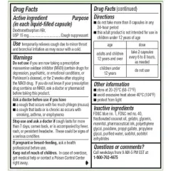 Robitussin Long-Acting Adult Cough Liqui-Gels Capsules, 20 Ct