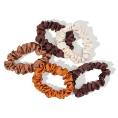 Kitsch Women's Satin Petite Scrunchies - Sedona - 5ct