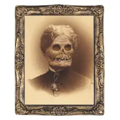 Halloween Express Aunt Hazel in Print Halloween Decoration - Size 17 x 21 in - Off-White