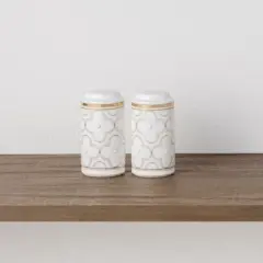 Noritake Trefolio Gold Salt & Pepper Shakers