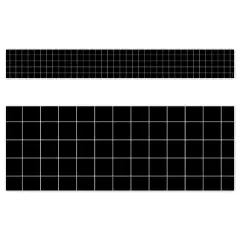Creative Teaching Press&reg; Core Decor Window Pane on Black EZ Border, Bulletin Board Border, 48 Feet Per Pack, 3 Packs
