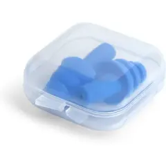 Quality Plugs - 10 Pairs Silicone Ear Plugs in Plastic Cases 28dB Soft Reusable Washable