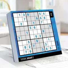 TF Publishing 2024 Daily Desktop Calendar 5.25"x5.25" Sudoku Puzzles