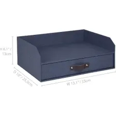 Bigso Walter Letter Tray for A4 or Letter Size Documents - Paper Tray Organizer for Desk with Storage Drawer and Rubber Feet