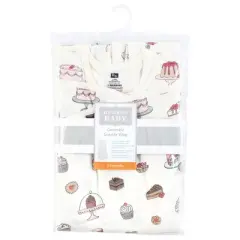 Hudson Baby Infant Girl Convertible Swaddle Sleep Sack, Sweet Bakery