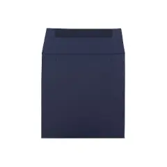 JAM Paper 6 x 6 Square Invitation Envelopes Navy Blue 6394884
