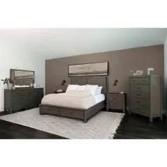 6pc Alix Bedroom Set Gray - Abbyson Living
