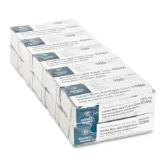 Business Source Paper Clips Jumbo Nonskid 1000/PK Silver 53366