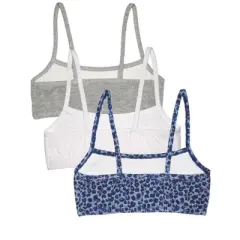 Fruit of the Loom Girls' Spaghetti Strap Sports Bra 3-Pack