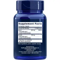 No Flush Niacin 800 mg by Life Extension  -  100 Capsule