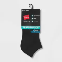 Hanes Performance Women's Cushioned 6pk No Show Athletic Socks 5-9