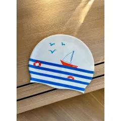 Sporti x Emma Weyant French Stripe Silicone Swim Cap