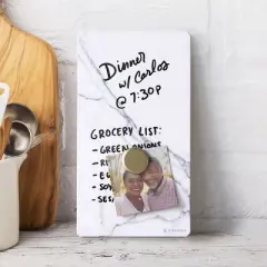 U Brands 5.5"x10" Magnetic Dry Erase Board Frameless: Small Whiteboard for Office & Locker Use