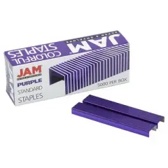 JAM Paper 5000ct Standard Size Colorful Staples - Violet Purple