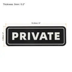 Unique Bargains Acrylic Self-Adhesive Home Business Private Door Sign