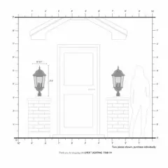 Livex Lighting Hamilton 3 - Light Post Light in  Textured Black