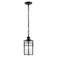 Adisyn 7" Outdoor Pendant - PLT4026 - Black - Safavieh