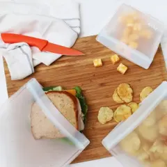 (re)zip Reusable Leak-proof Food Storage Stand-Up Starter Kit - Mini  & Snack - 5ct