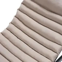 FURNIinspire Outdoor Seat Cushions 2pcs Waterproof Chaise Lounge Cushion Replacement, Breathable Outdoor Cushion Set, Brown, 76"*23.61"*2.36"